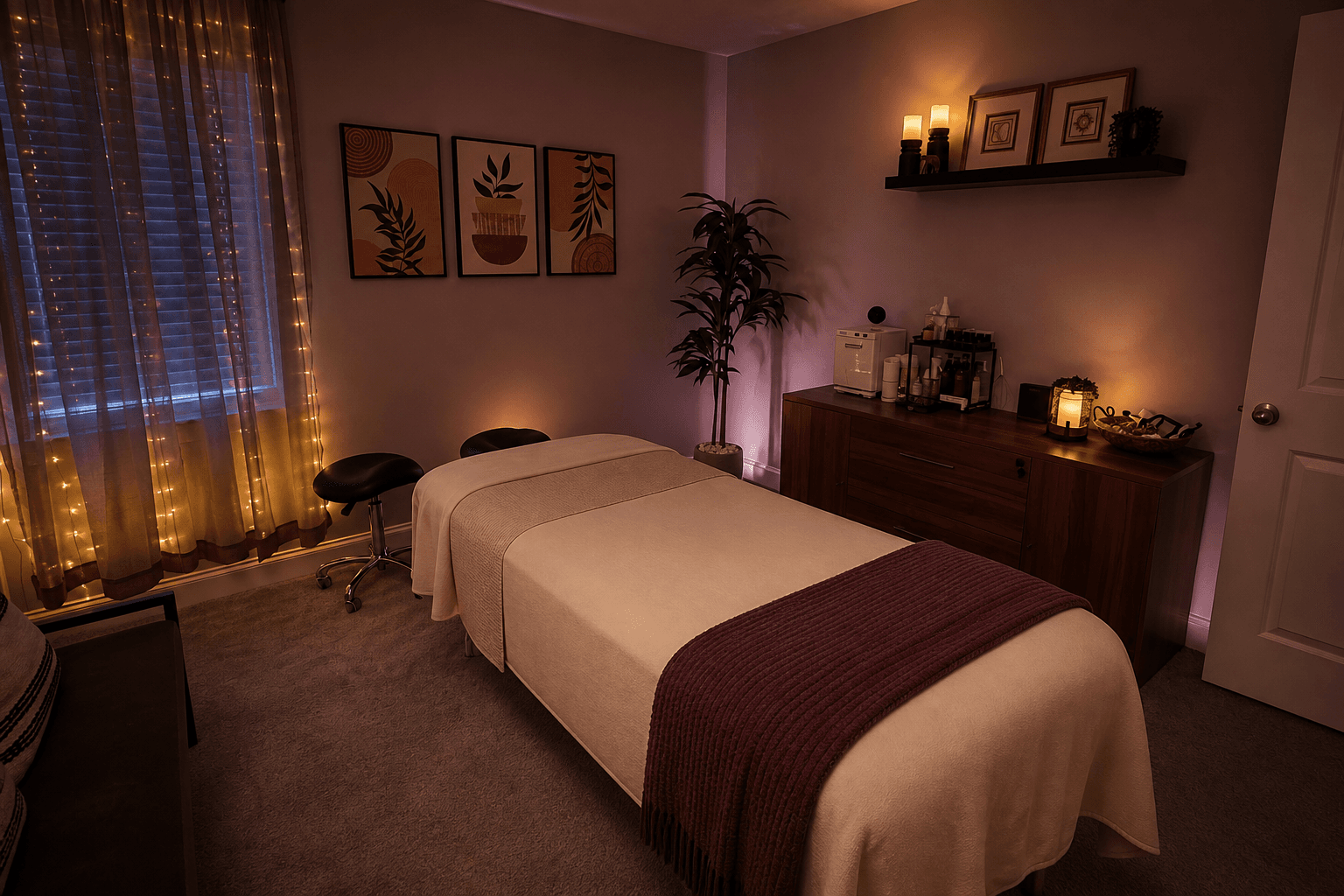 Carolina's private massage studio