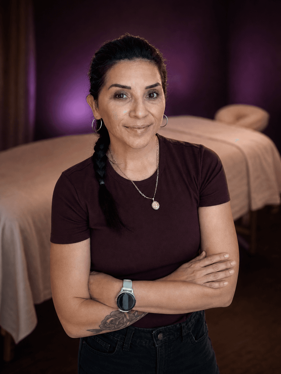 Carolina, licensed massage therapist and studio owner